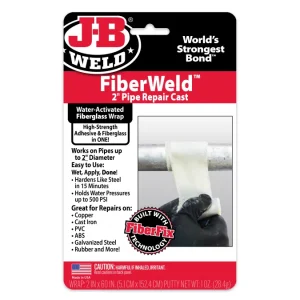 FiberWeld 2" Pipe Repair Cast FiberGlass Pipe Repair Cast